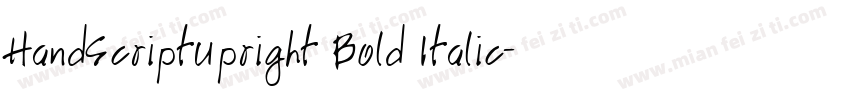 HandScriptUpright Bold Italic字体转换